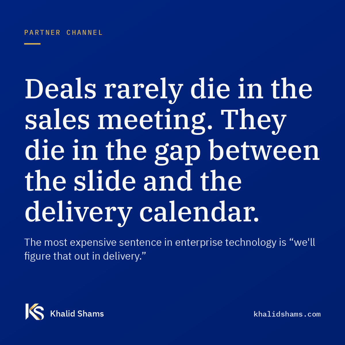 Where deals actually die